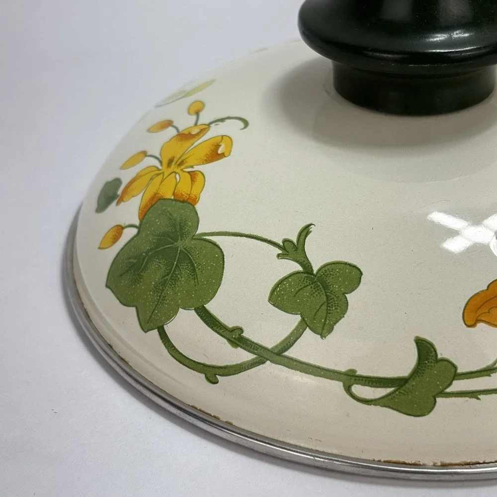 ASTA VILLEROY & BOCH Enamelware Geranium LID ONLY Replacement 6.5